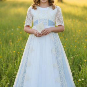 Vestido de comunión 36400 azul