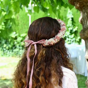 CORONA ROSA MAQUILLAJE