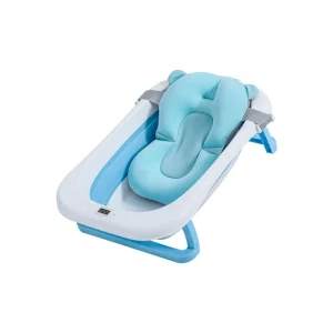 Bañera para bebe plegable con termómetro y almohadilla antideslizante