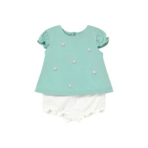 Conjunto 2pz blusa con bolero y short para bebé - Mayoral