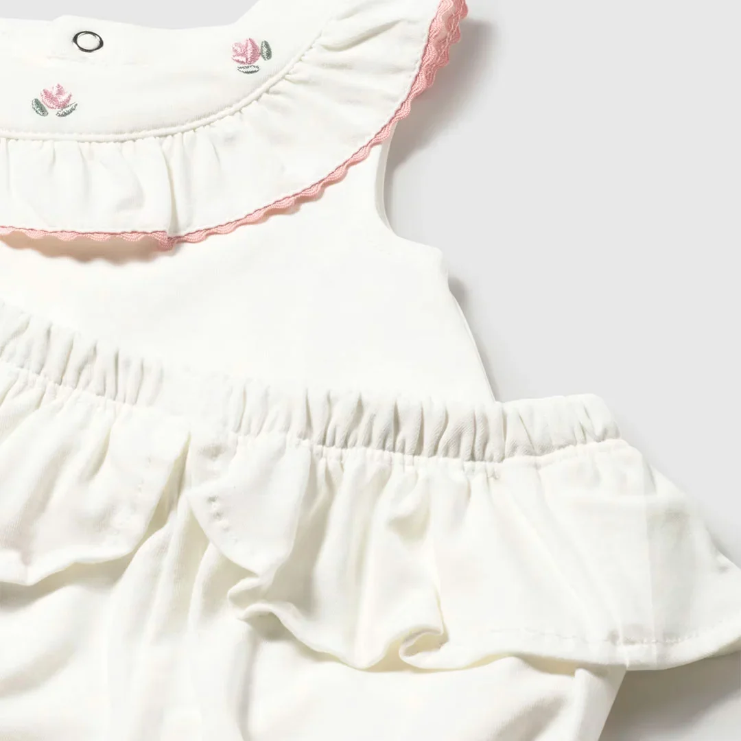 Conjunto 2pz blusa con bolero y short para bebé - Mayoral - Imagen 4