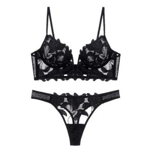 Conjunto de lencería floral Hortensia