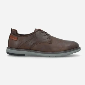 ZAPATOS HOMBRE CUERO GAND-0-50 CAFÉ