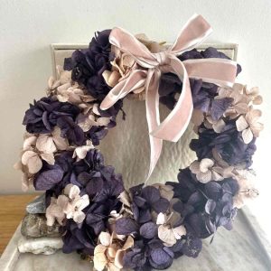 CORONA HORTENSIAS DECORACION