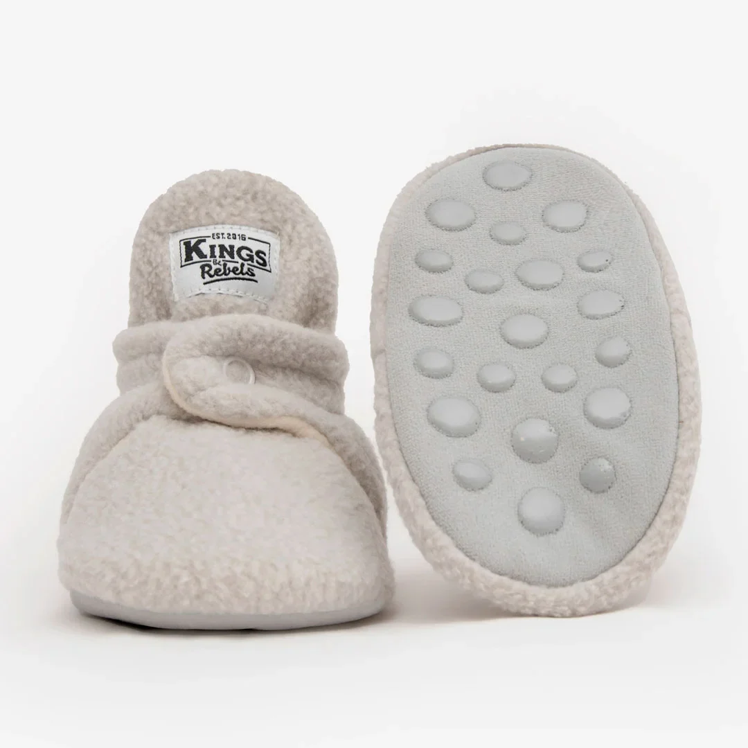 Zapatitos Teddy Gripper Gris para bebé - Kings & Rebels - Imagen 3
