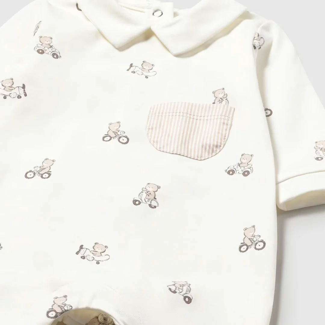Pijama manga larga con diseño estampado con pies - Mayoral - Imagen 4