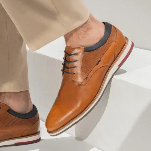 ZAPATOS HOMBRE CUERO SHELFORD-0-06 BRANDY