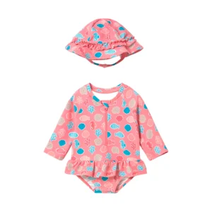 Vestido de baño enterizo con bolero y gorrito - Mayoral