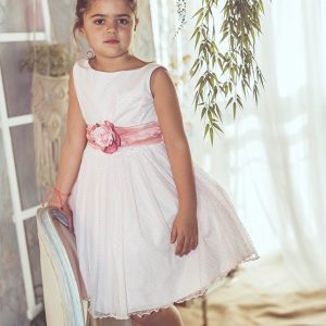 Vestido de tul Aloe Rosa (1-10 Años)