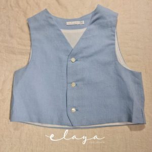 Chaleco LINO AZUL 1-12 Años). Plazo de entrega 30 días.