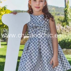 Vestido de ceremonia 51409. (2-12 Años) Azul
