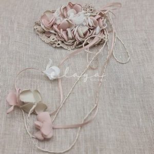 Adorno/tocado 25116 rosa/tostado