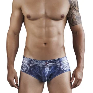 Clever Moda, Indigo Jean Latin Brief Blue